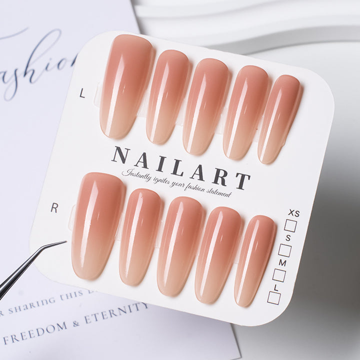 Glossy Almond-Shaped Press-On Nail Tips