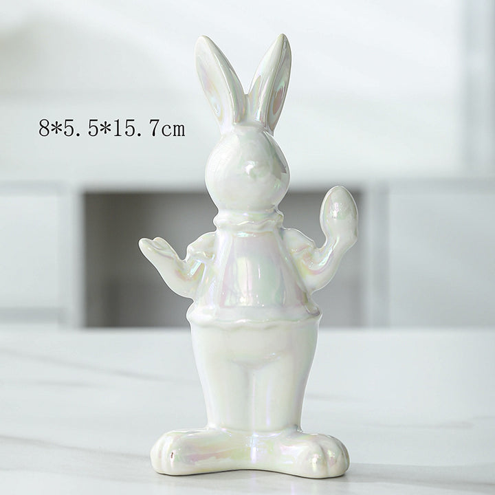 Decorative Ceramic Bunny Bowlift
