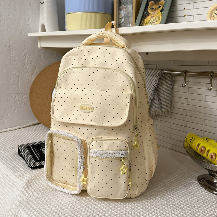 Stylish Multi-Pocket Patterned Backpack Bowlift