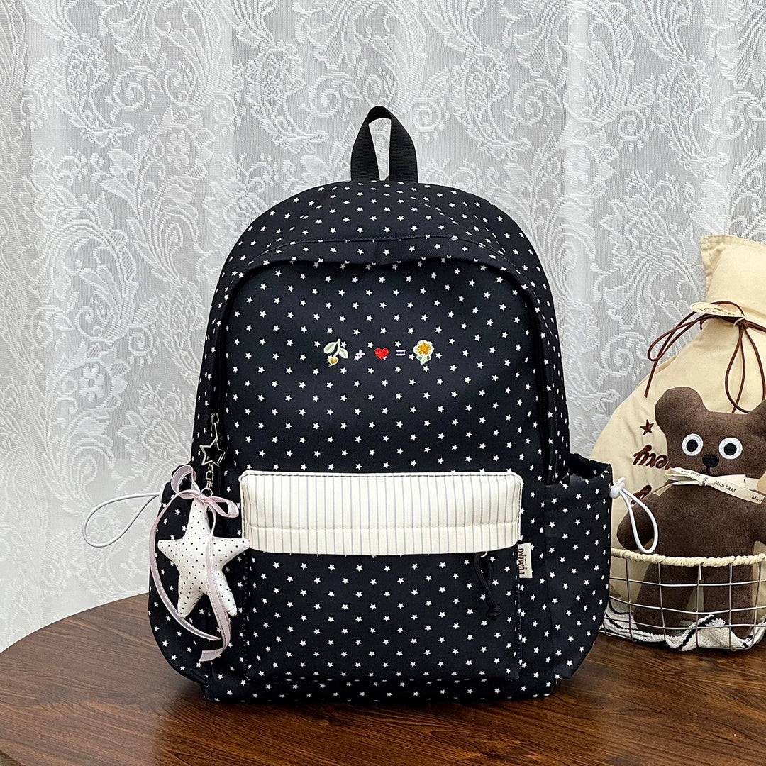 Casual Star-Printed Backpack Bowlift