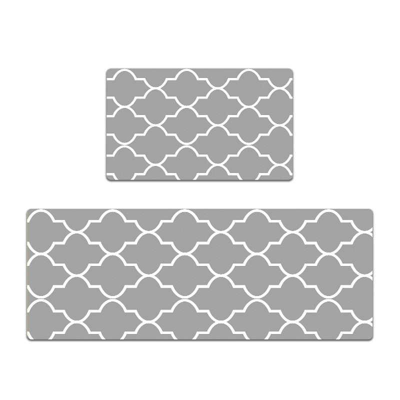 Geometric Pattern Runner and Mat Set Bowlift