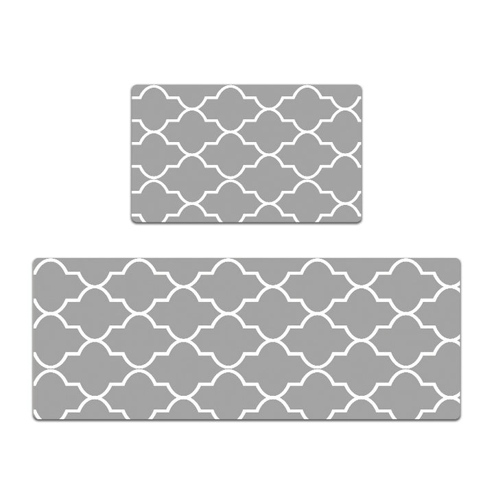 Geometric Pattern Runner and Mat Set Bowlift
