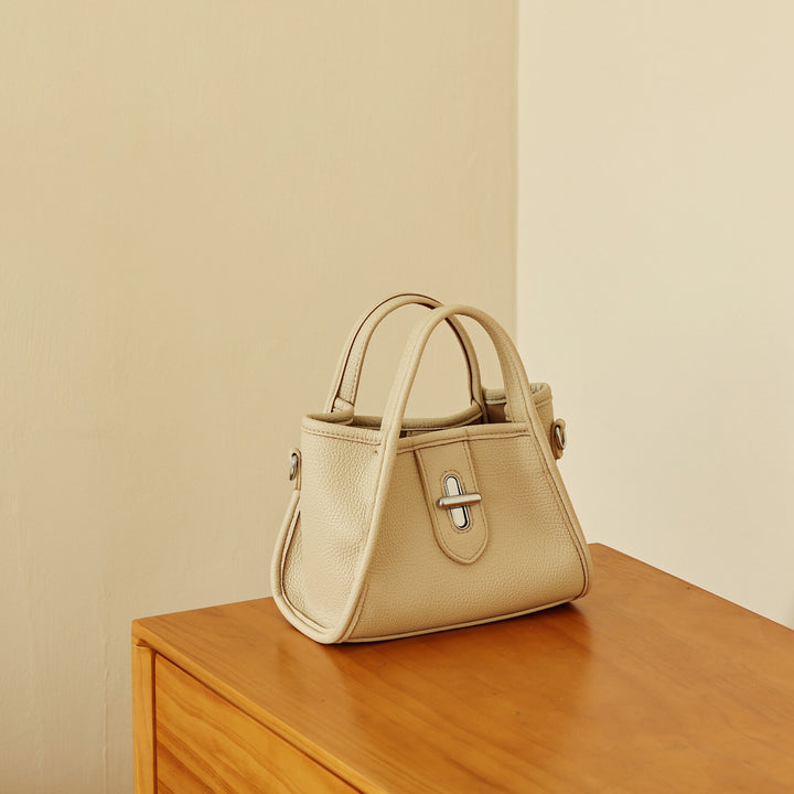 Textured Mini Handheld Satchel Bag