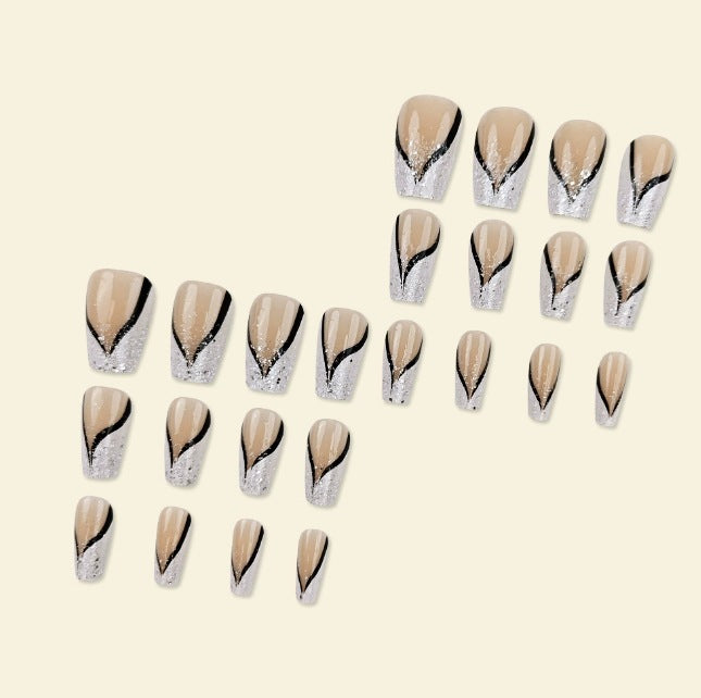 Artistic Long Coffin Nail Enhancements Bowlift