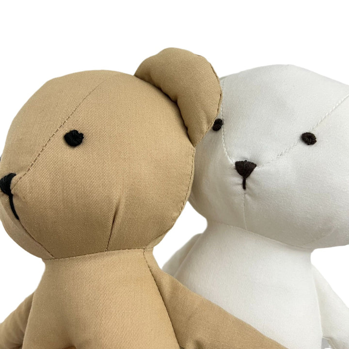 Linen Polka-Dot Floppy-Ear Bunny Doll
