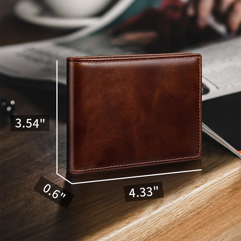 Classic RFID-Blocking Leather Wallet Bowlift