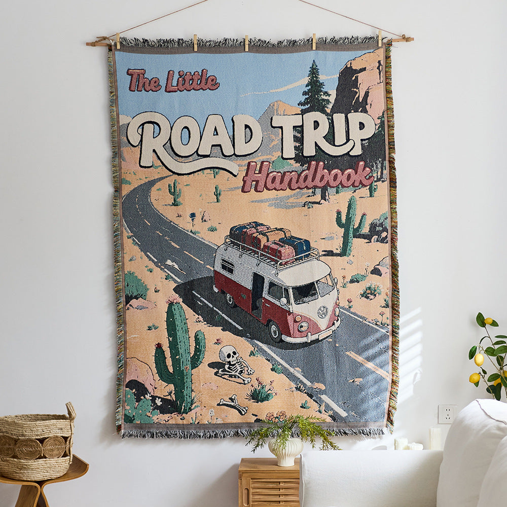 Artistic Woven Tapestry Throw