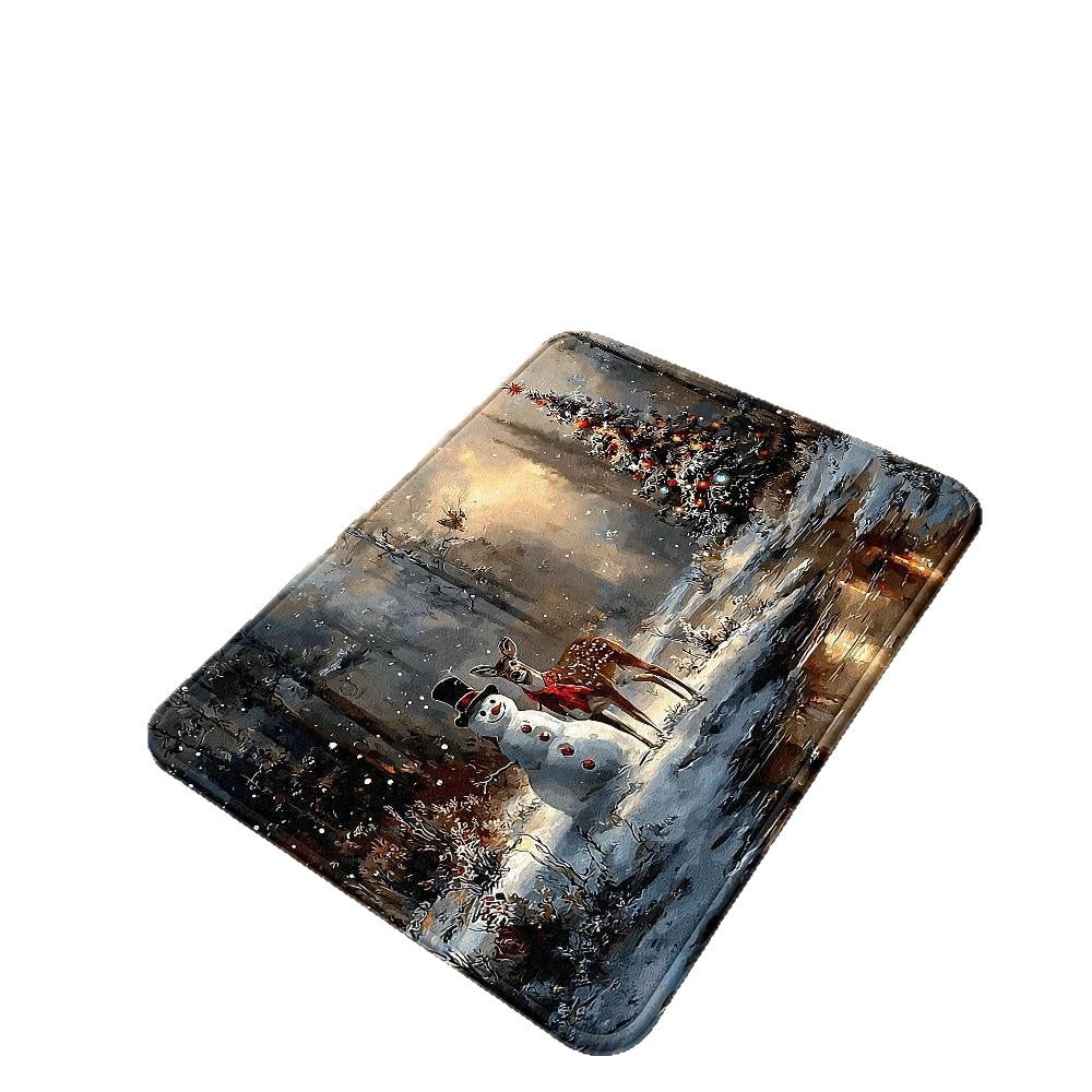 Festive Winter-Themed Bath Mat Bowlift