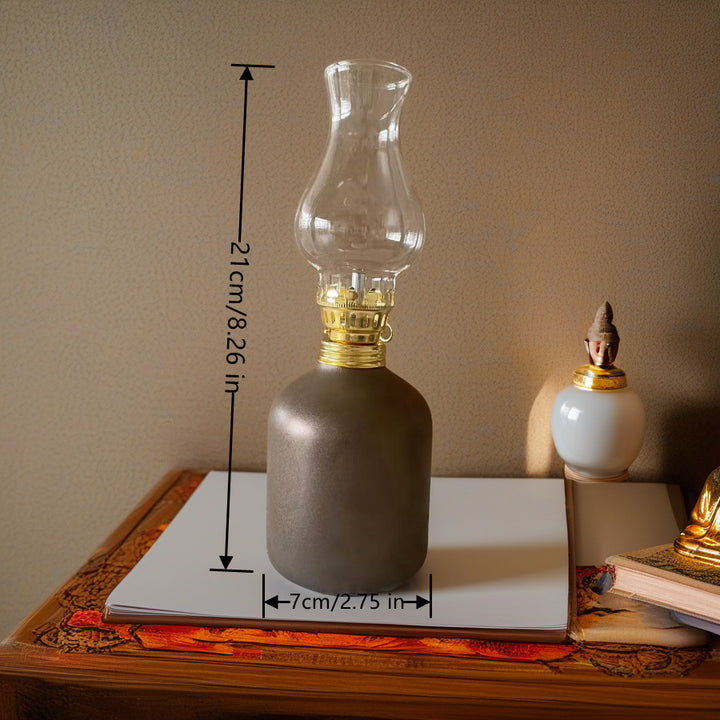 Home Decor Rustic Oil Lamp Bowlift