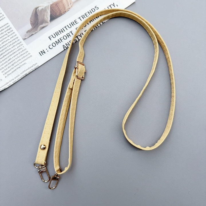 Adjustable Faux Leather Crossbody Strap Bowlift