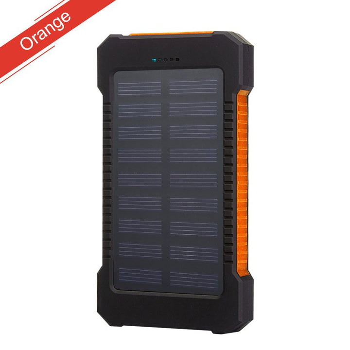 Solar-powered power bank with integrated LED lights and compass Bowlift