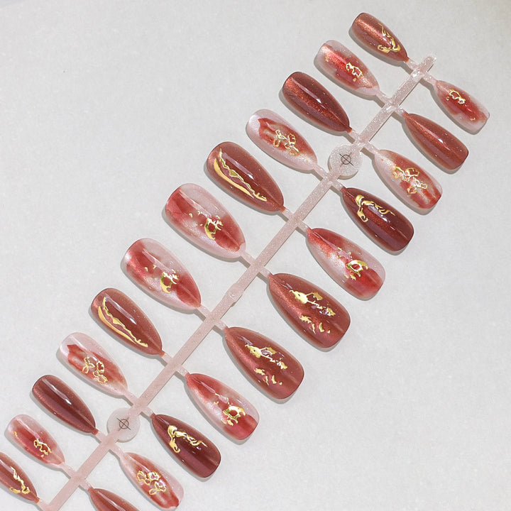 Artistic Decorative Press-On Nail Tips Bowlift