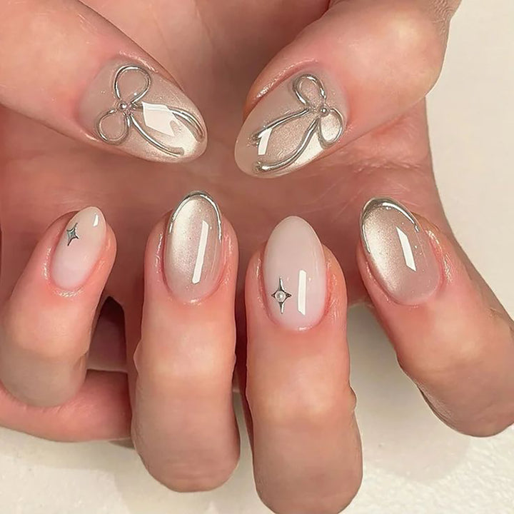Premium Metallic Nail Art Set