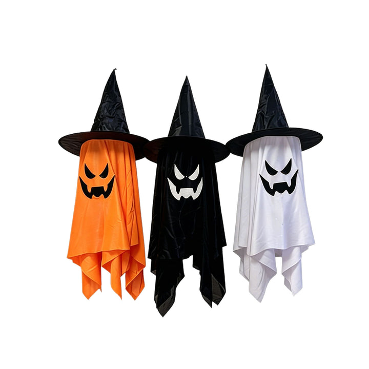 Creepy Halloween decoration figure with glowing eyes