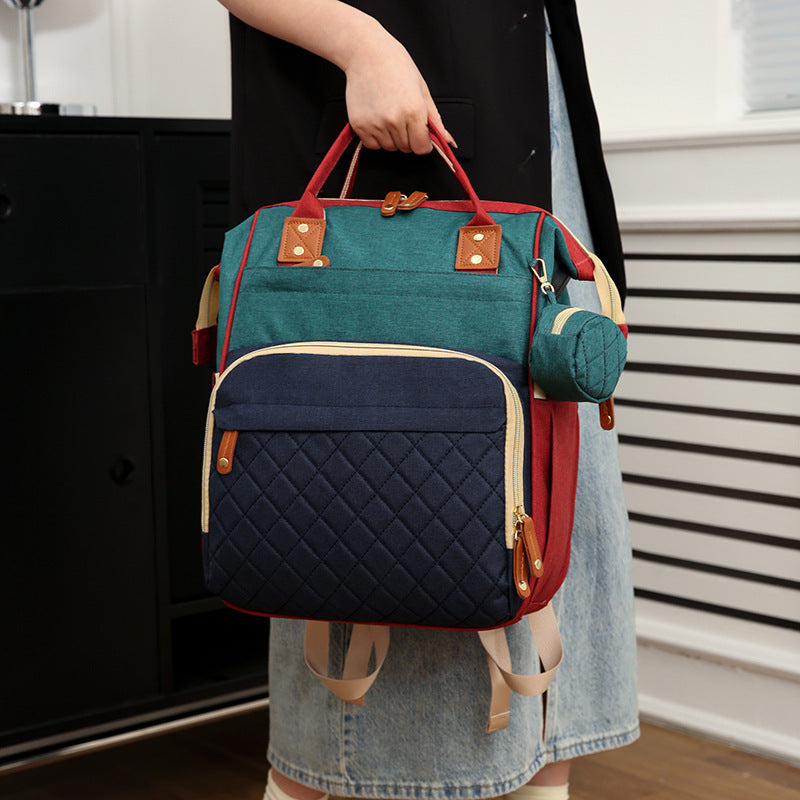 Multi-Purpose Quilted Travel Backpack Bowlift