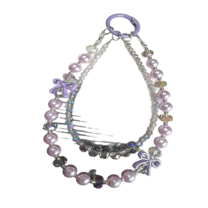 Elegant Pearl and Crystal Beaded Chain Bowlift