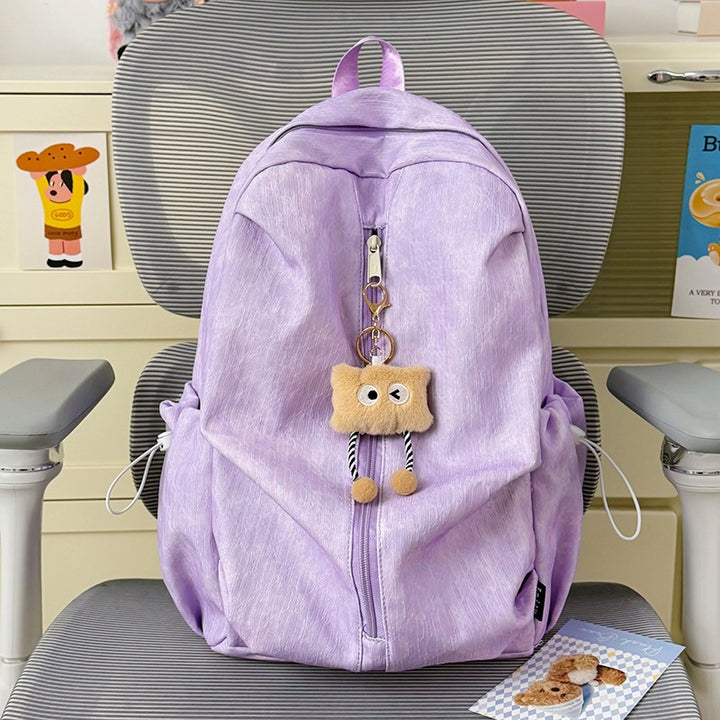 Versatile Casual Backpack with Keychain Bowlift
