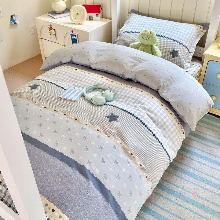 Cozy Checkered Duvet Cover Set