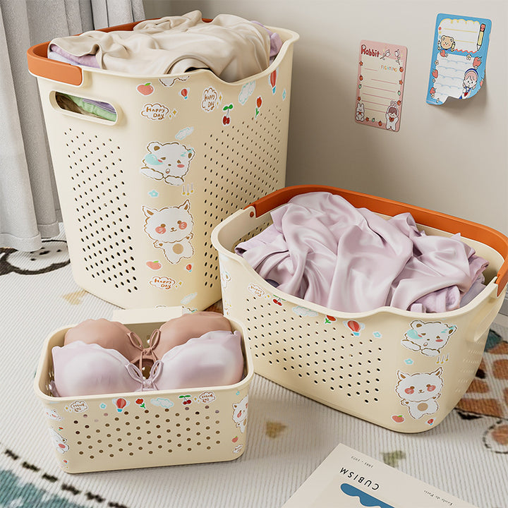 Cute Animal-Themed Laundry Basket Bowlift