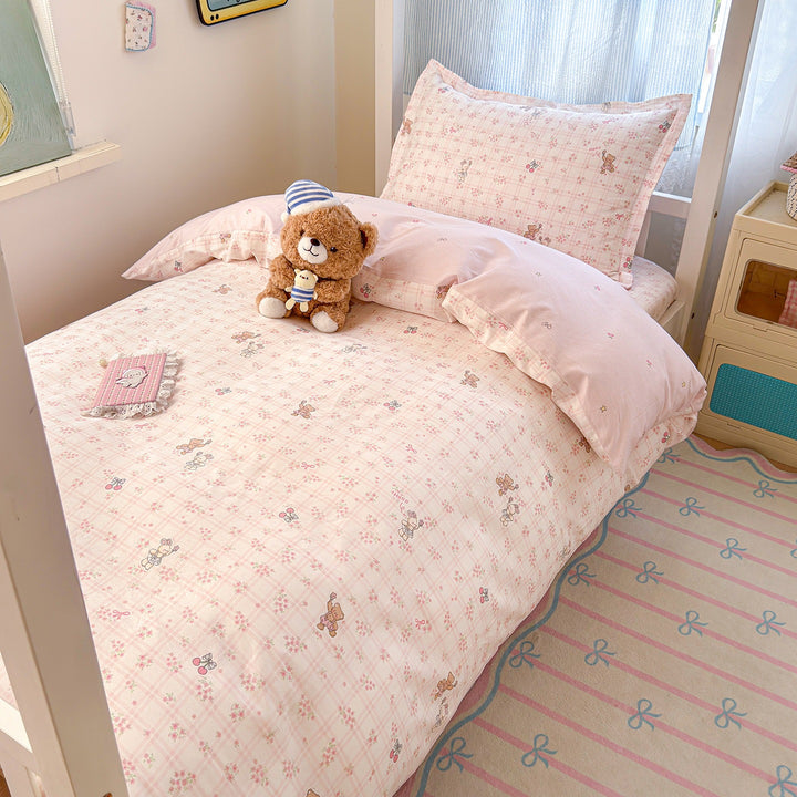 Cozy Checkered Duvet Cover Set
