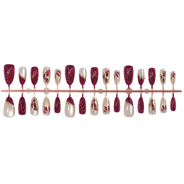 Artificial artificial nails with 3D decorations Bowlift