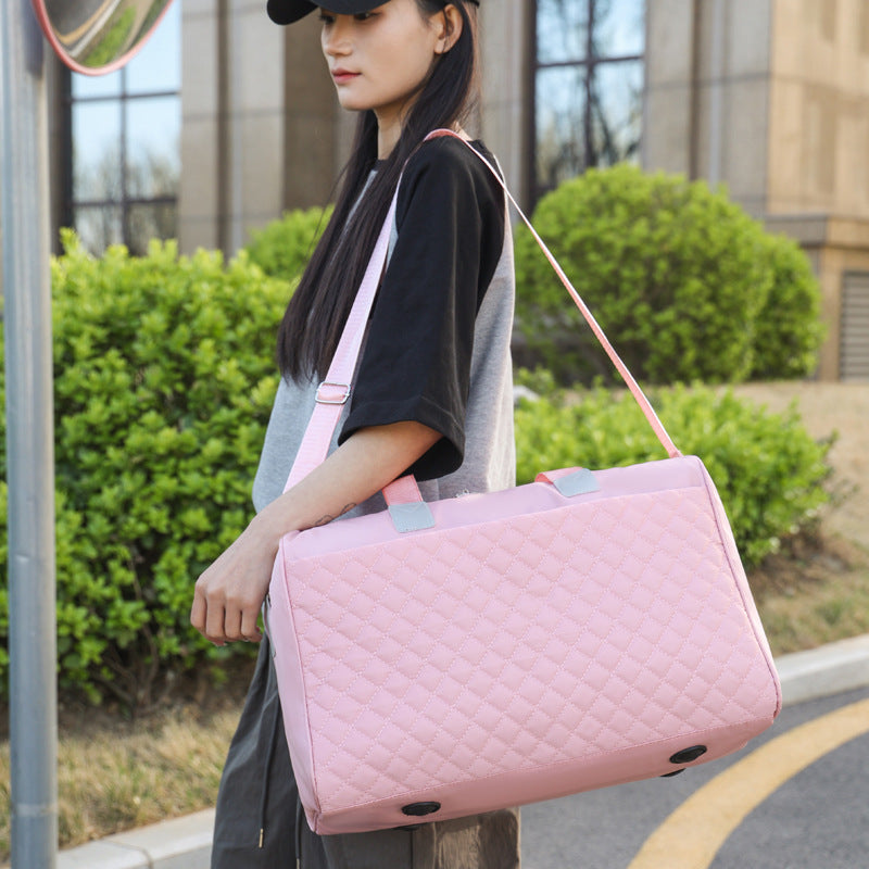 Quilted Travel Duffle Bag Bowlift