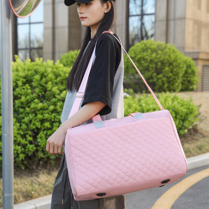 Quilted Travel Duffle Bag Bowlift