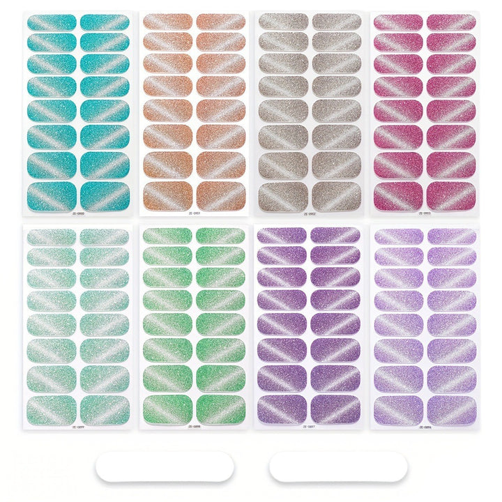 Sparkling Glitter Nail Wraps Set