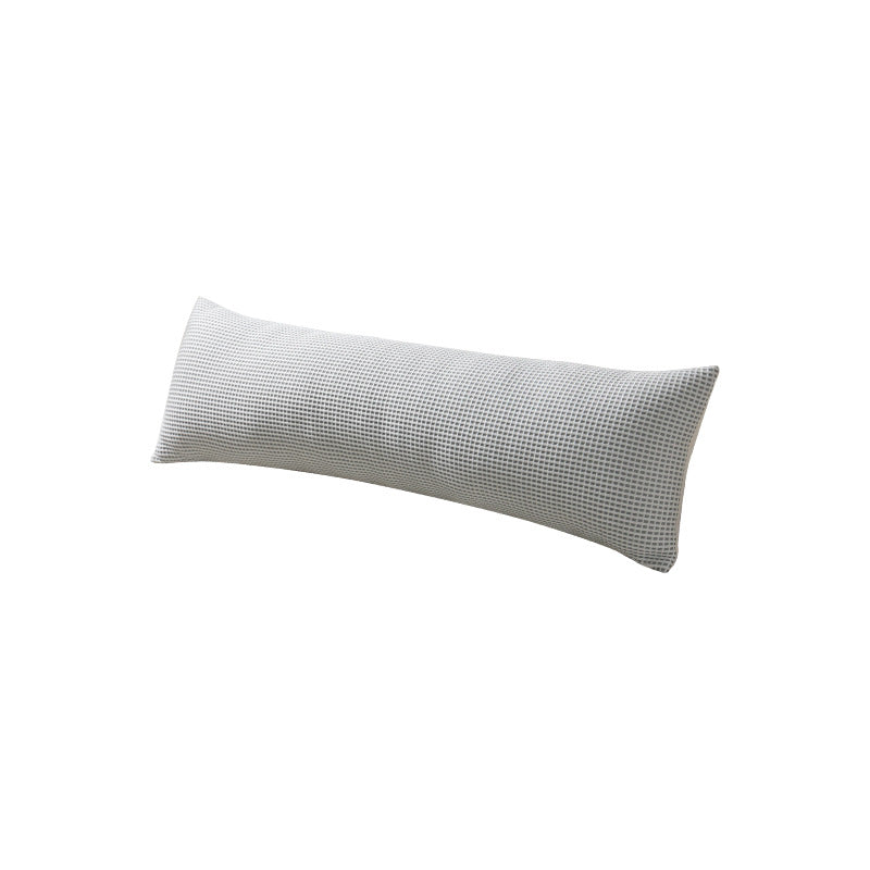 Breathable waffle structure lumbar pillow with removable cover Bowlift