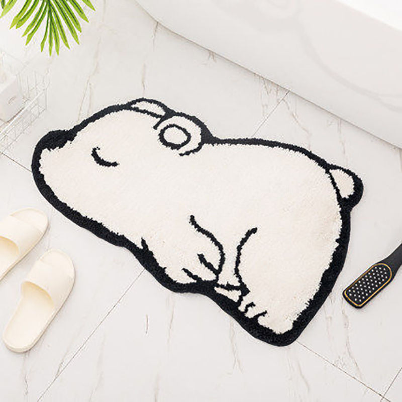 Cartoon Cat-Shaped Bath Mat Bowlift
