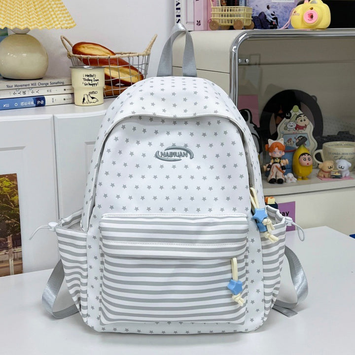 Stylish Star-Patterned Casual Backpack Bowlift