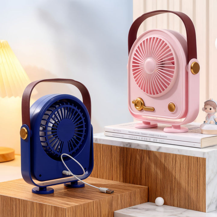 Ladies Portable Retro Fan Bowlift