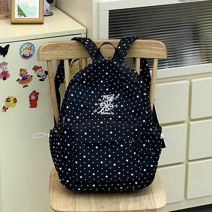 Stylish Checkerboard Print Backpack Bowlift