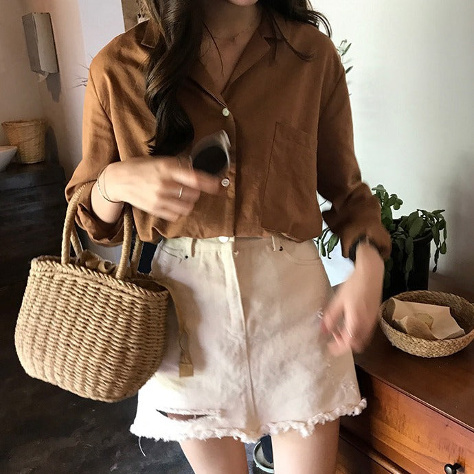 Handcrafted rattan bag with refined details Bowlift