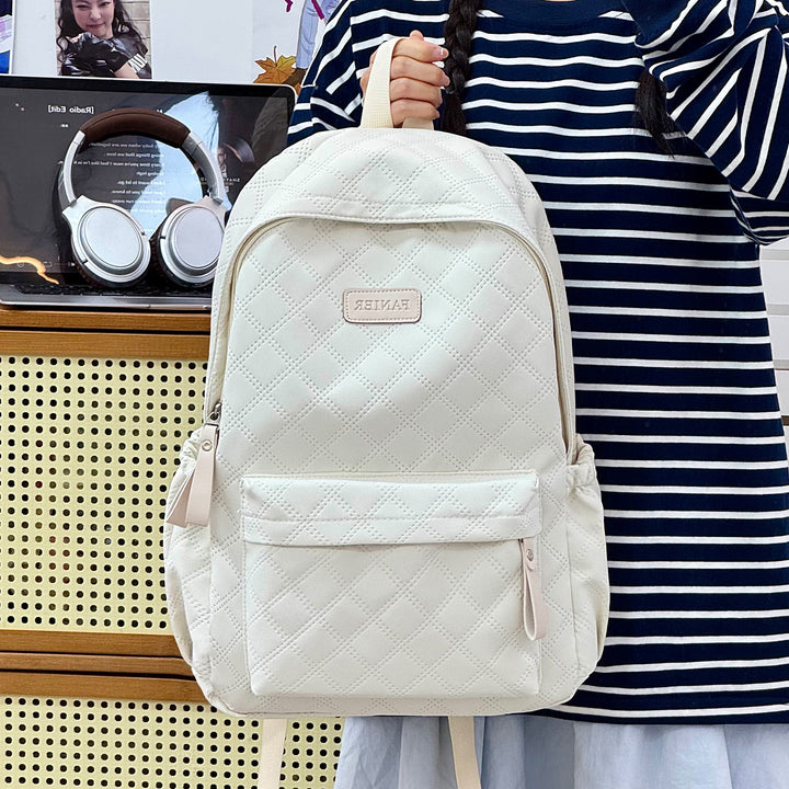 Quilted Textured Backpack Bowlift