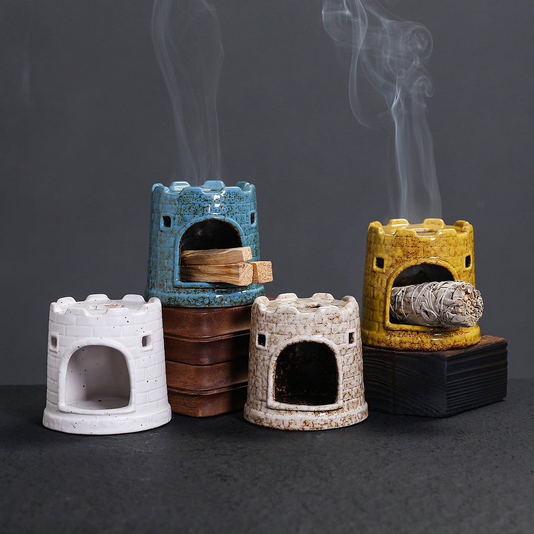 Decorative Castle-Shaped Incense Holder