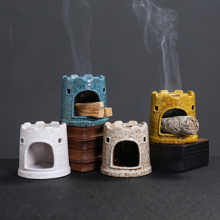 Decorative Castle-Shaped Incense Holder