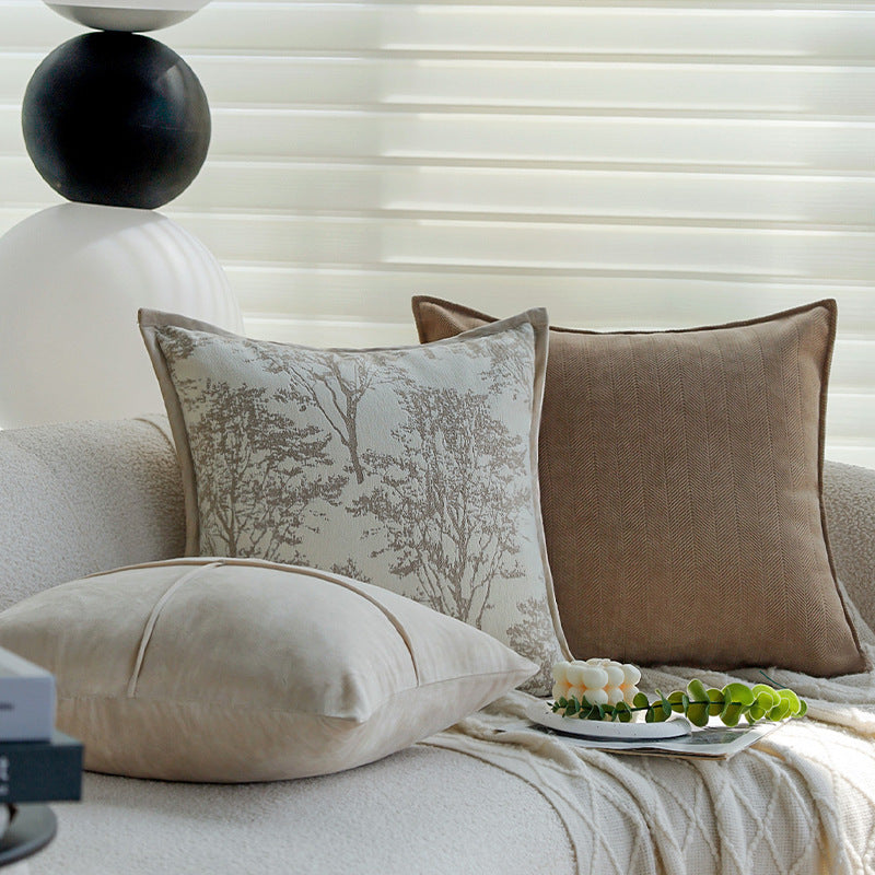 Decorative cushion with fine herringbone structure Bowlift