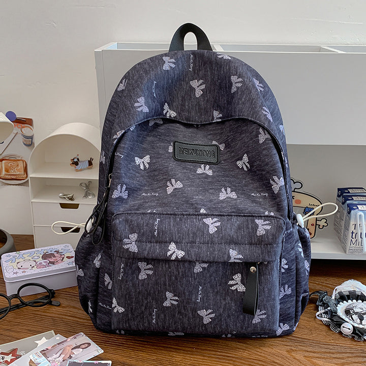Stylish Butterfly Print Backpack Bowlift
