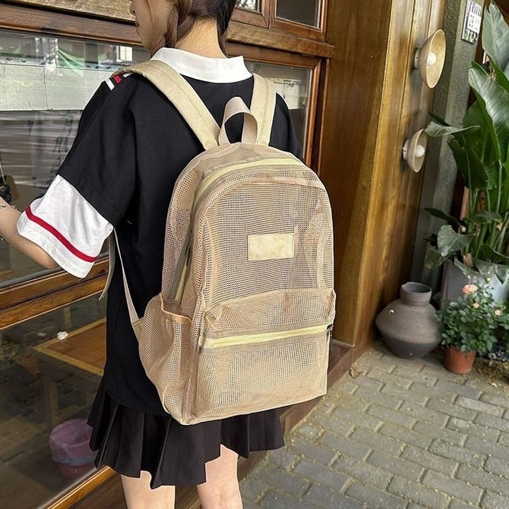 Stylish Mesh Backpack Bowlift