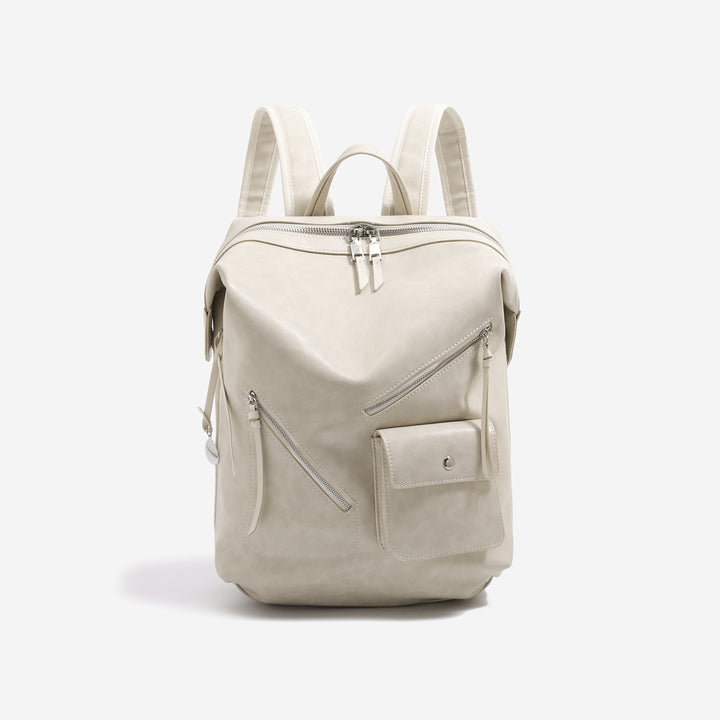 Functional Leather Laptop Backpack