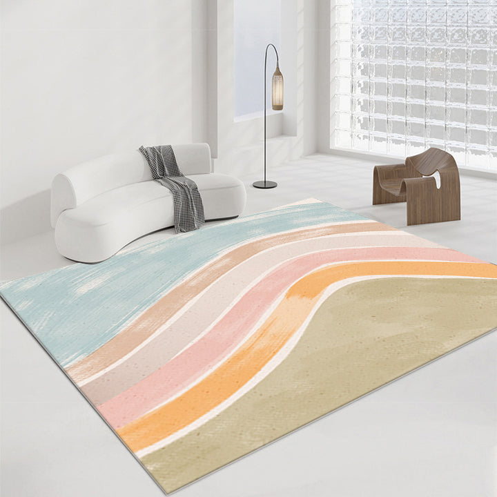 Abstract Pattern Area Rug Bowlift