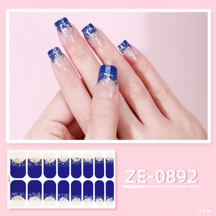 Shimmering Glitter Nail Strips