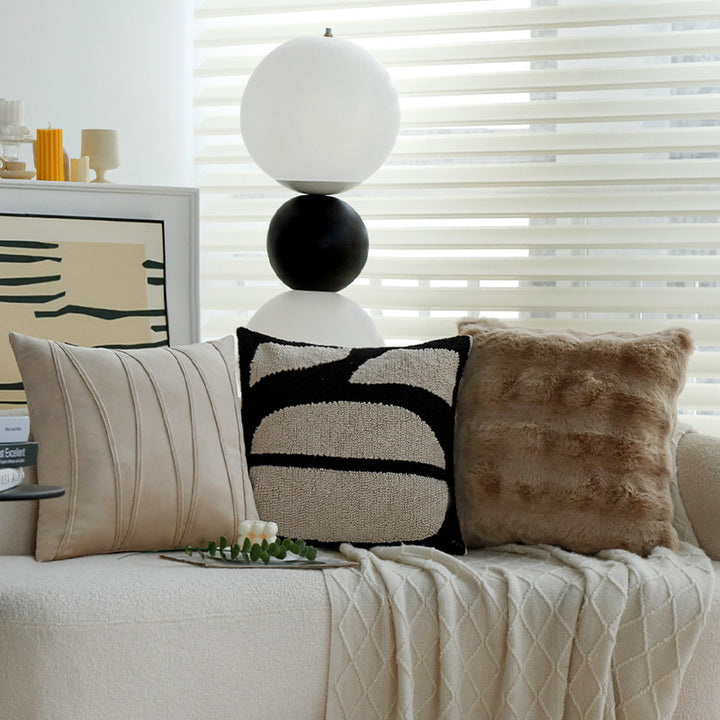 Luxurious faux fur pillowcase rectangular particularly soft Bowlift