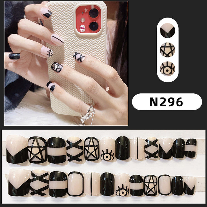 Artistic Abstract Press-On Nail Set