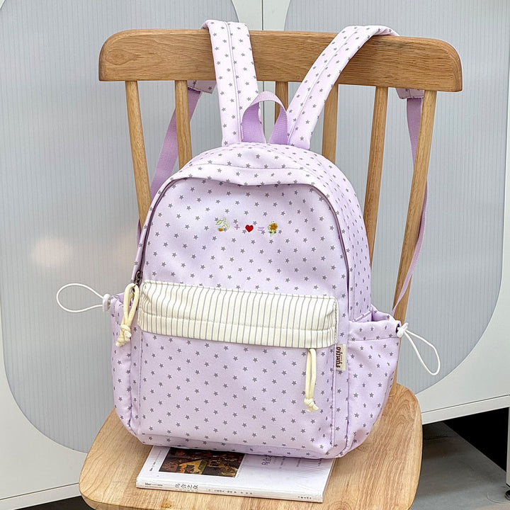 Casual Star-Printed Backpack Bowlift