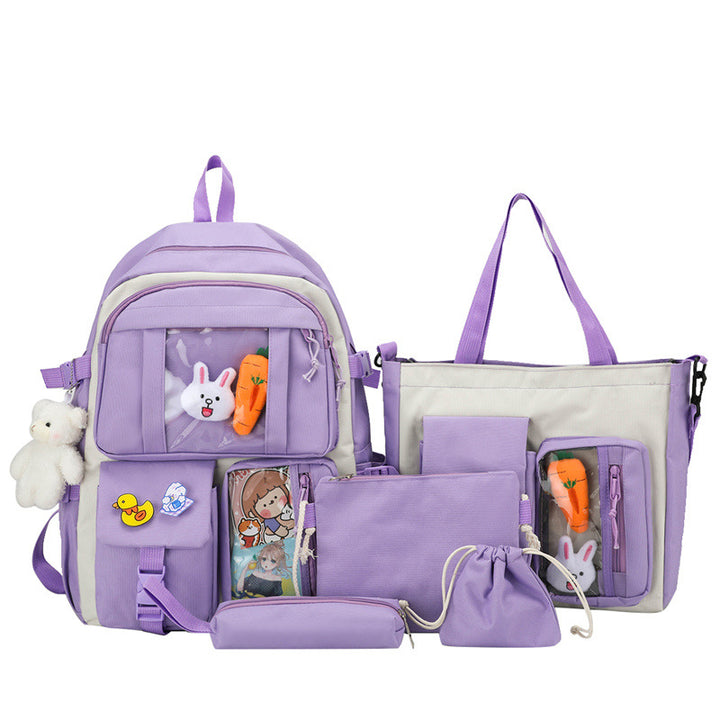 Multifunctional Cute Backpack Set Bowlift