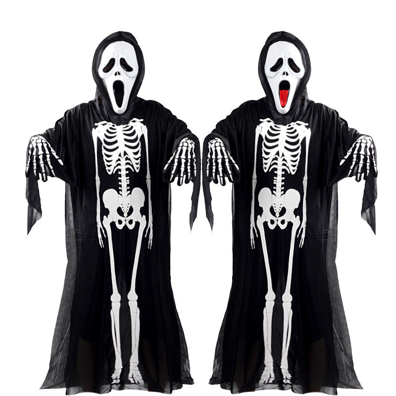 Skeleton Costume Cape Bowlift