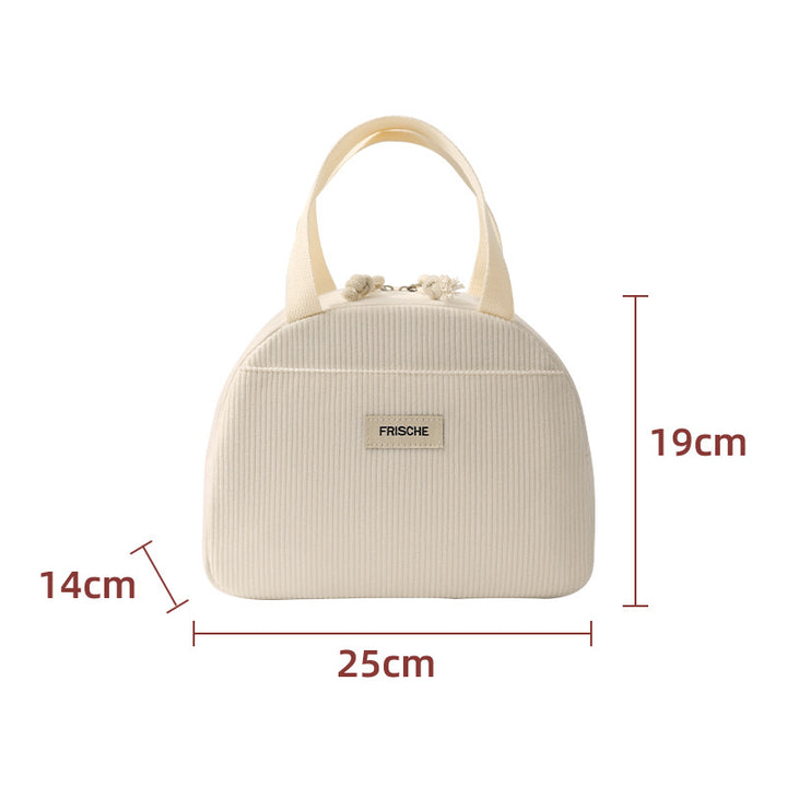 Insulated Heart Print Lunch Tote Bowlift
