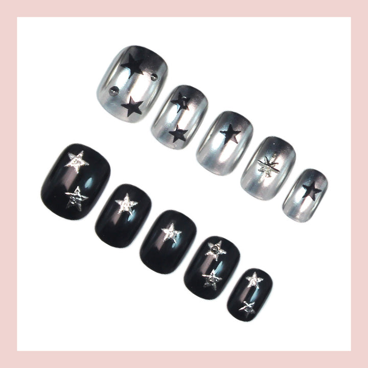 Nail art set with elegant design and gliding decorations Bowlift